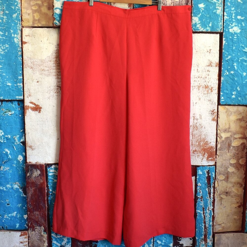 Women's Milano Wide Leg Pants Zip Side Elastic Waist SIZE 26W Pink Pastel